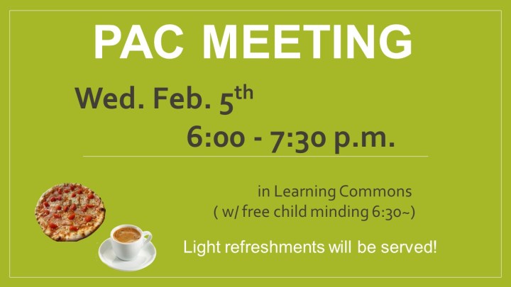 PAC meeting Feb